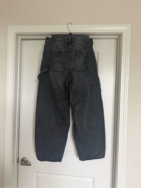 Hollister Low rise Taper Baggy Black Carpenter-Style Jeans